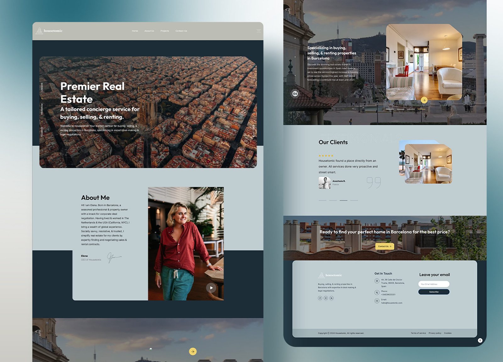 Real Estate Web & Social Design — WEB REDESIGN · SOCIAL MEDIA project by Kabeer Design