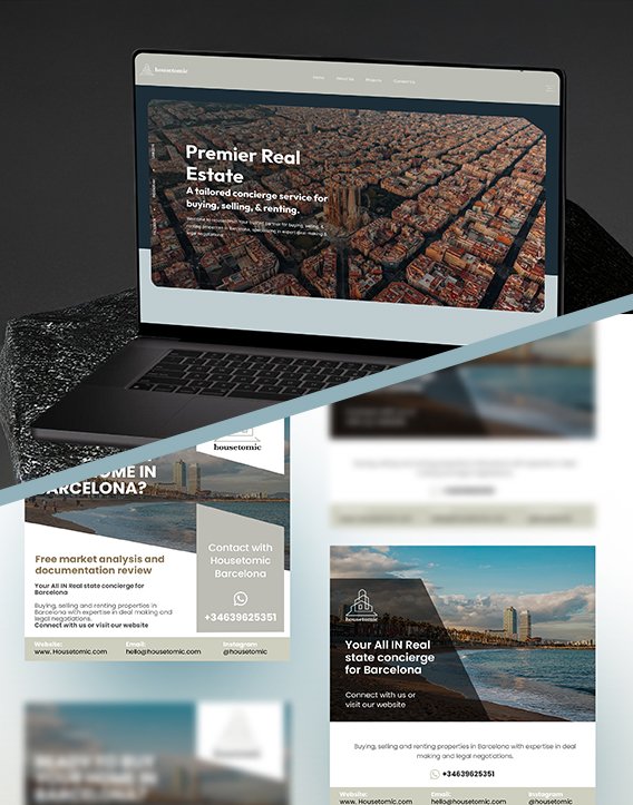 Real Estate Web & Social Design — WEB REDESIGN · SOCIAL MEDIA project by Kabeer Design