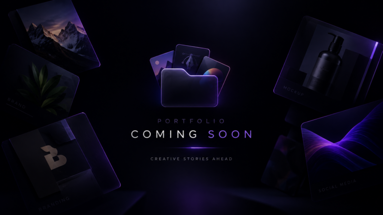 More work coming soon. — Branding project by Kabeer Design