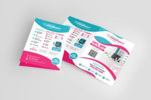 Pharmacy Bi-Fold & Tri-Fold Brochure Design — Graphic project by Kabeer Design