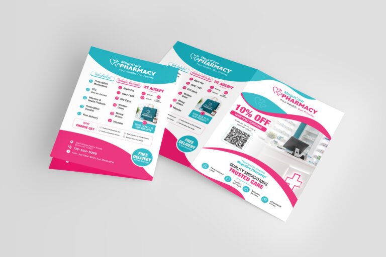 Pharmacy Bi-Fold & Tri-Fold Brochure Design — Graphic project by Kabeer Design
