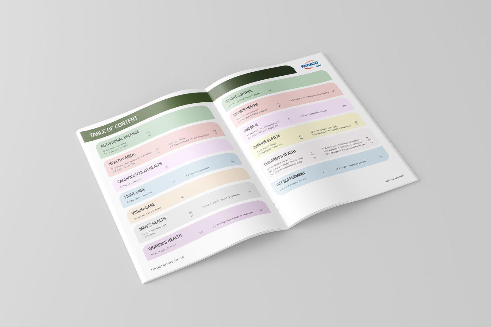 Supplement & Nutraceuticals Product Catalogue — Catalogue Design project by Kabeer Design
